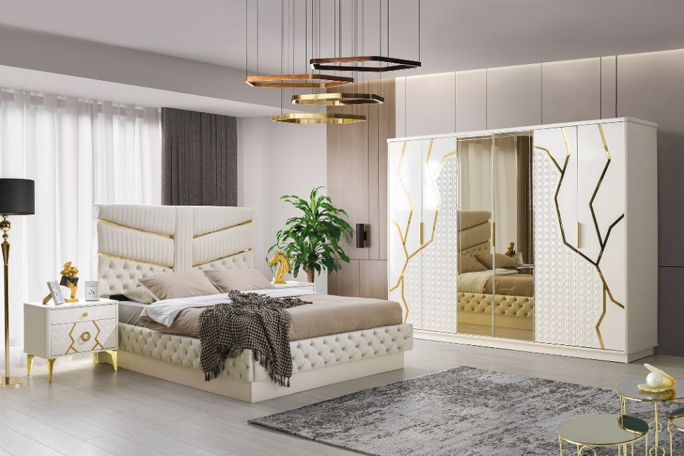 Nevada Yatak Odası Takımı 6 Kapaklı Modern Yatak Odası Mobilya