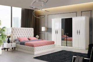 Olimpos Yatak Odası Takımı 6 Kapaklı Modern Yatak Odası Mobilya